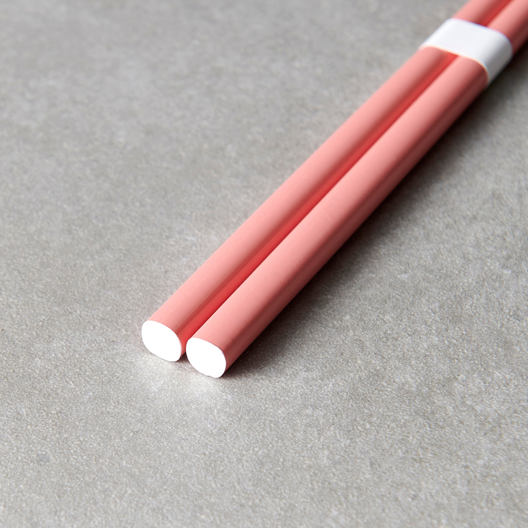 Chopsticks Lacquered Pink & White