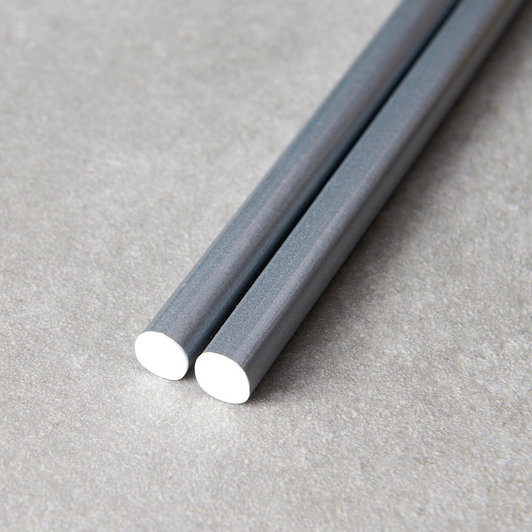 Chopsticks Lacquered Silver & White