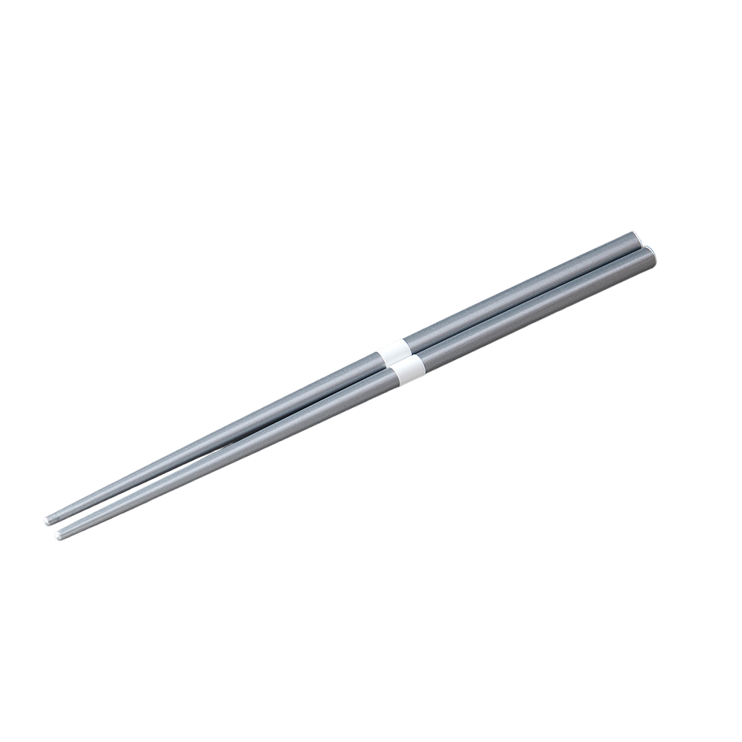 Chopsticks Lacquered Silver & White