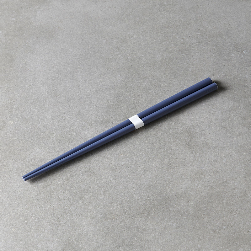 Chopsticks Lacquered Navy & White