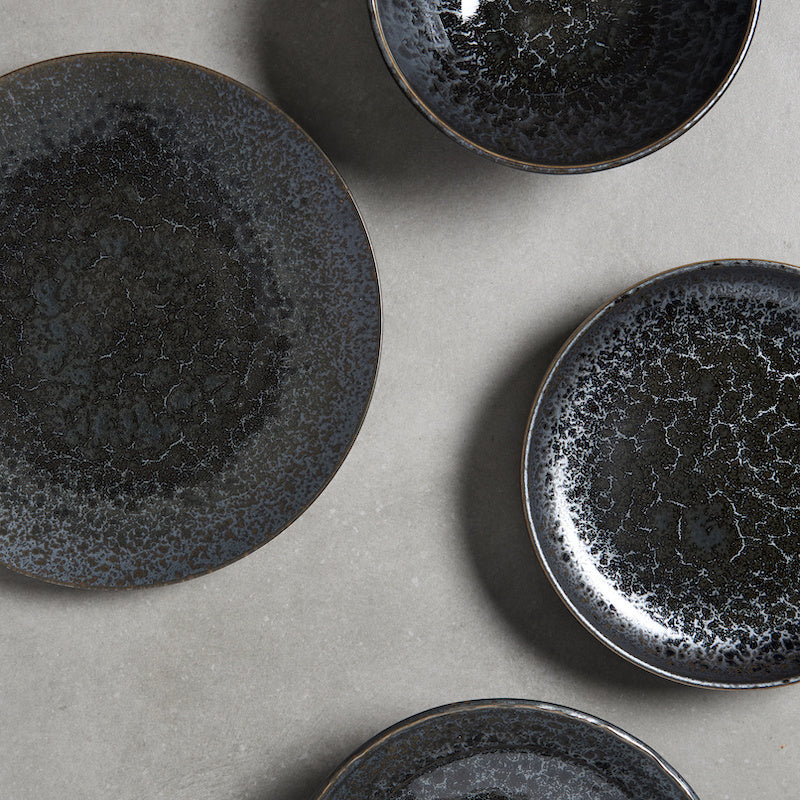 Dinner Plate 25cm Black Pearl Glaze