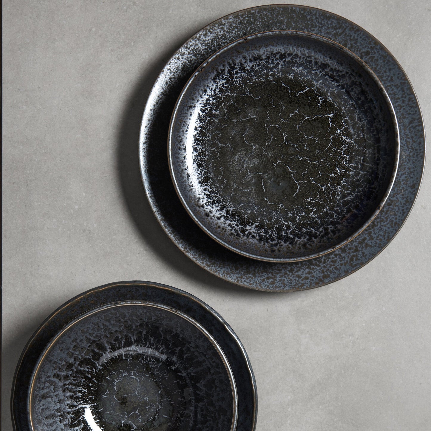 Dinner Plate 25cm Black Pearl Glaze