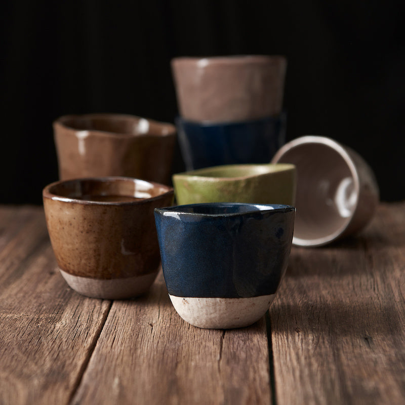 Lopsided Mug 275ml Kinoko Mushroom Grey Glaze