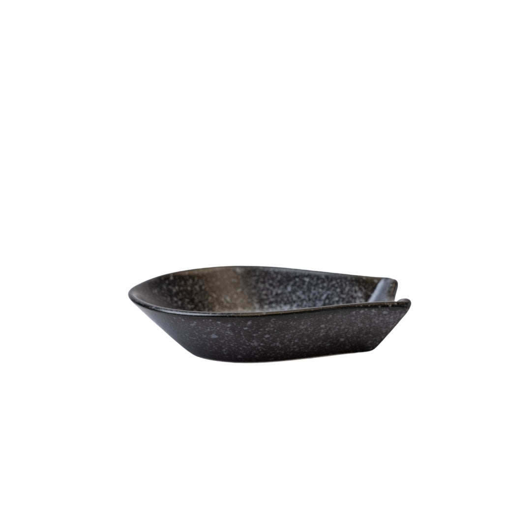 Spoon Rest Small Kanso Matte Black Glaze
