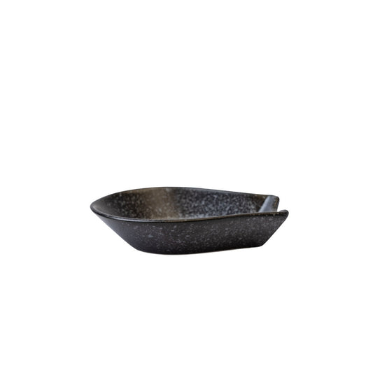 Spoon Rest Small Kanso Matte Black Glaze