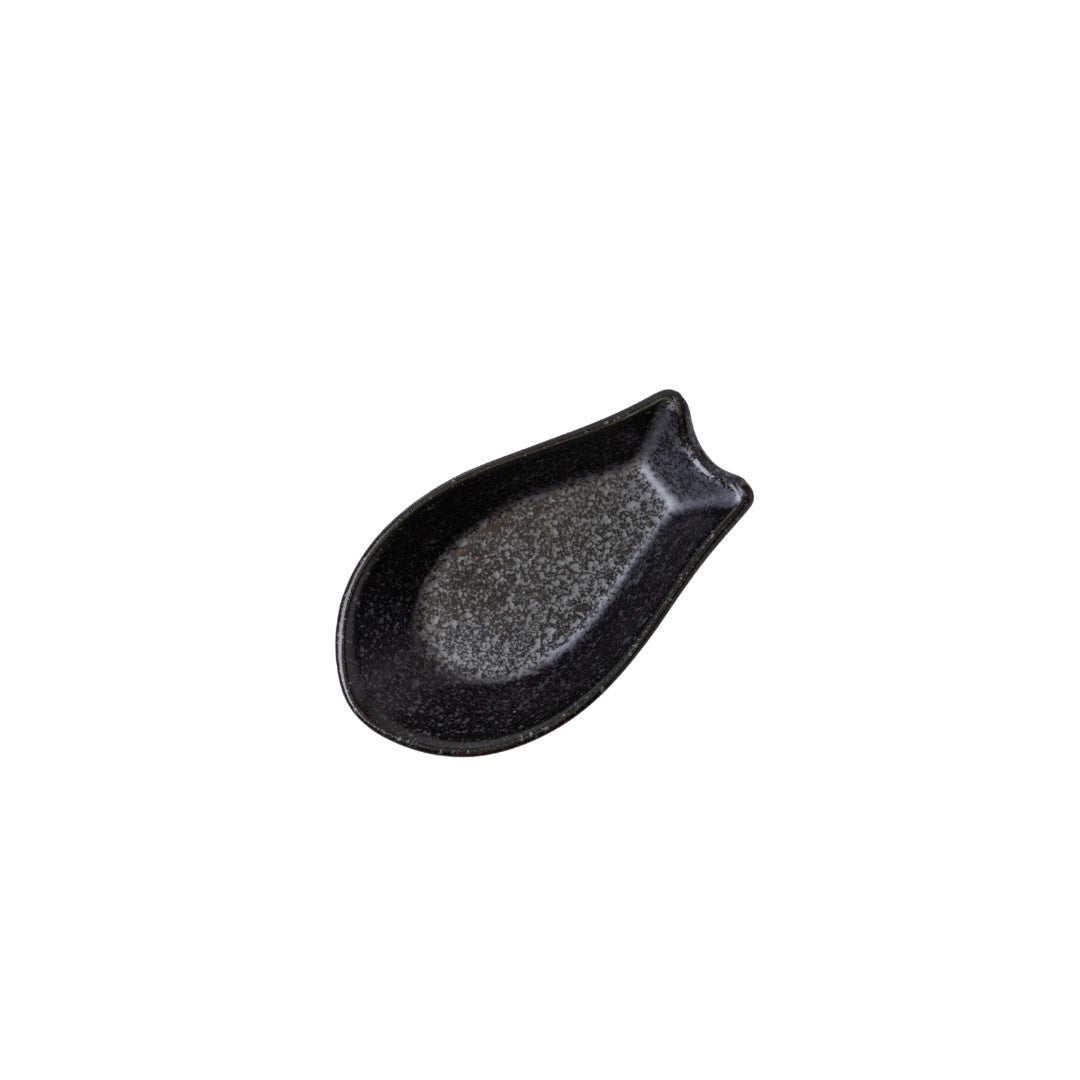 Spoon Rest Small Kanso Matte Black Glaze